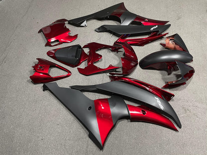 YAMAHA YZF R6 08-16 Fairing Kit - Candy Red & Matte Grey Two-Tone