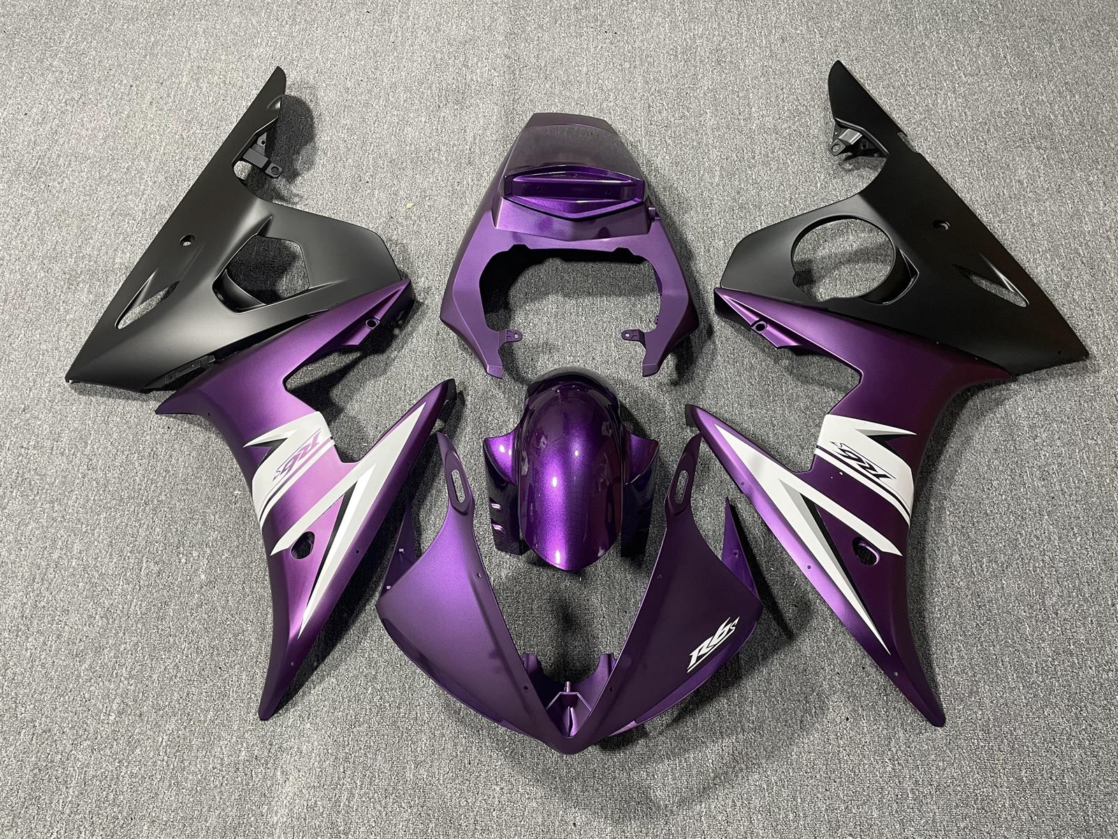 YAMAHA YZF R6 2005 Fairing Kit - Purple & Black