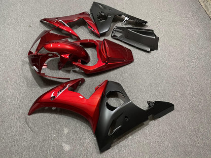 YAMAHA YZF R6 2005 Fairing Kit - Candy Red & Black