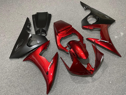 YAMAHA YZF R6 2005 Fairing Kit - Candy Red & Black