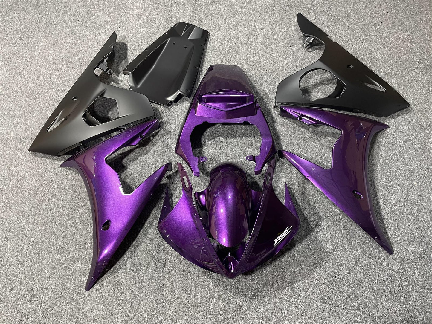 YAMAHA YZF R6 2005 Fairing Kit - Deep Purple & Matte Black