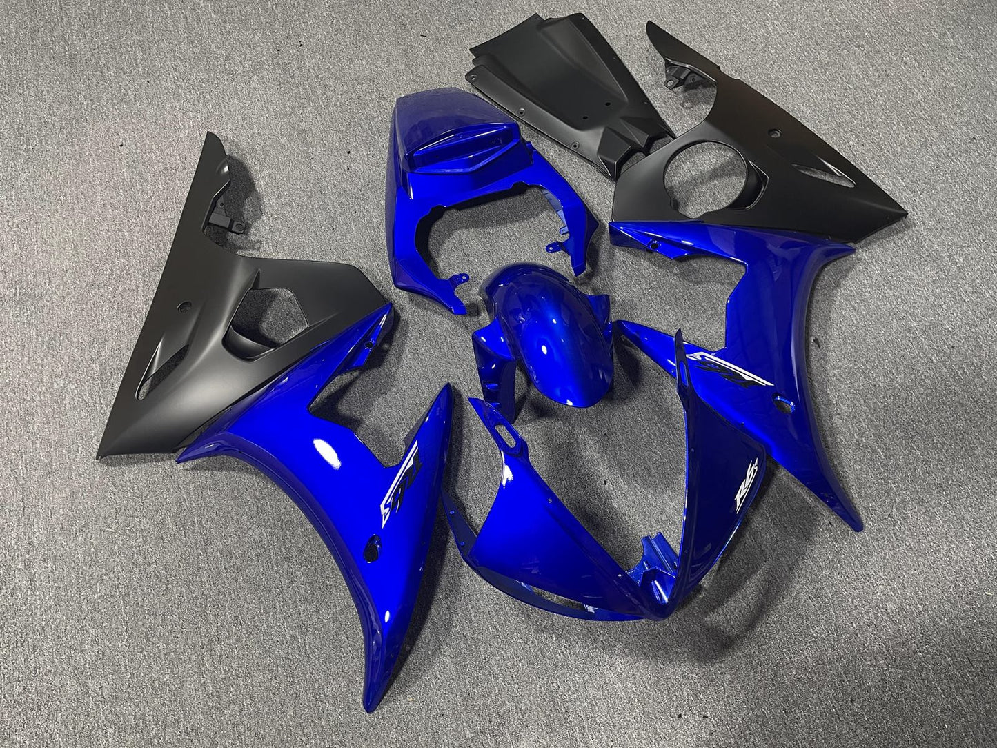 YAMAHA YZF R6 2005 Fairing Kit - Blue & Black