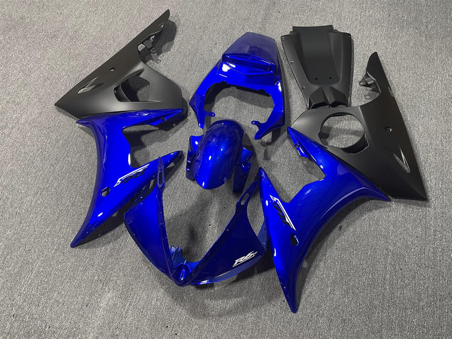 YAMAHA YZF R6 2005 Fairing Kit - Blue & Black