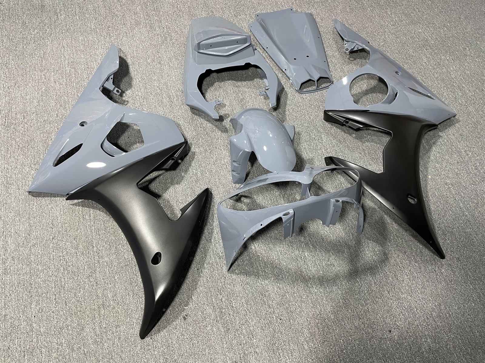 YAMAHA YZF R6 2005 Fairing Kit - Matte Grey & Black