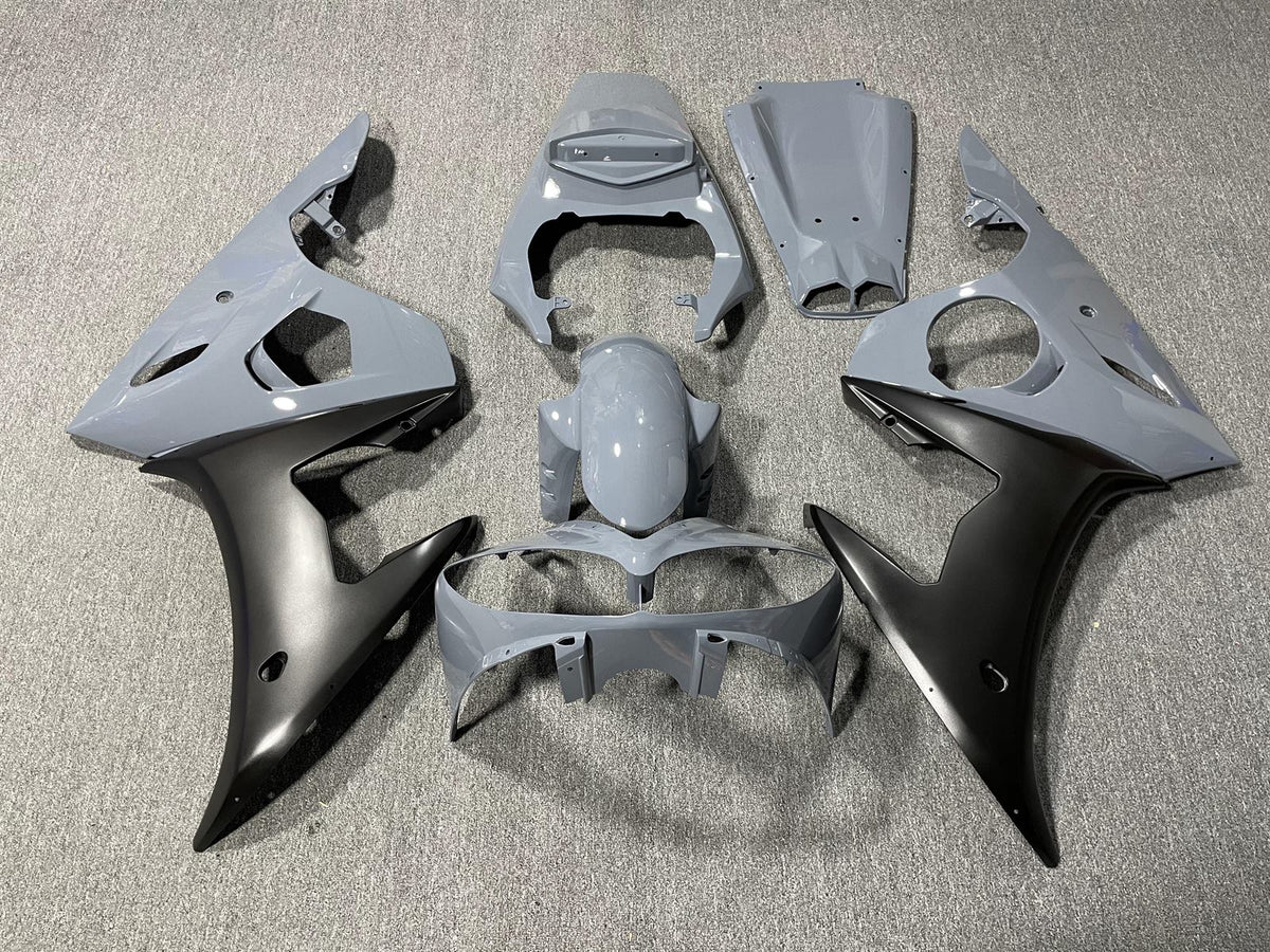 YAMAHA YZF R6 2005 Fairing Kit - Matte Grey & Black