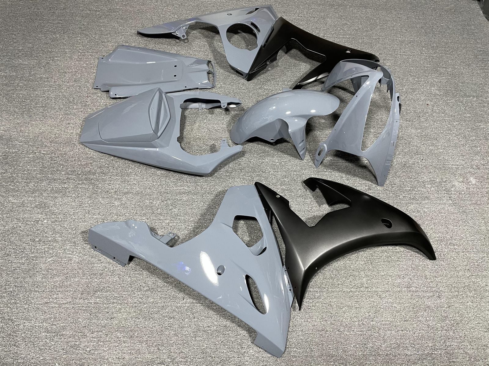 YAMAHA YZF R6 2005 Fairing Kit - Matte Grey & Black