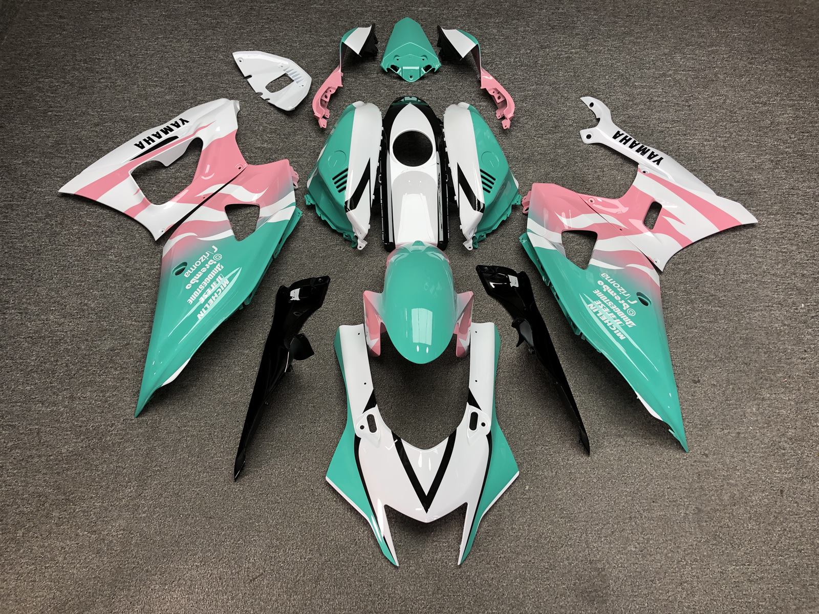 YAMAHA YZF R7 2021-2024 Fairing Kit - Mint & Pink