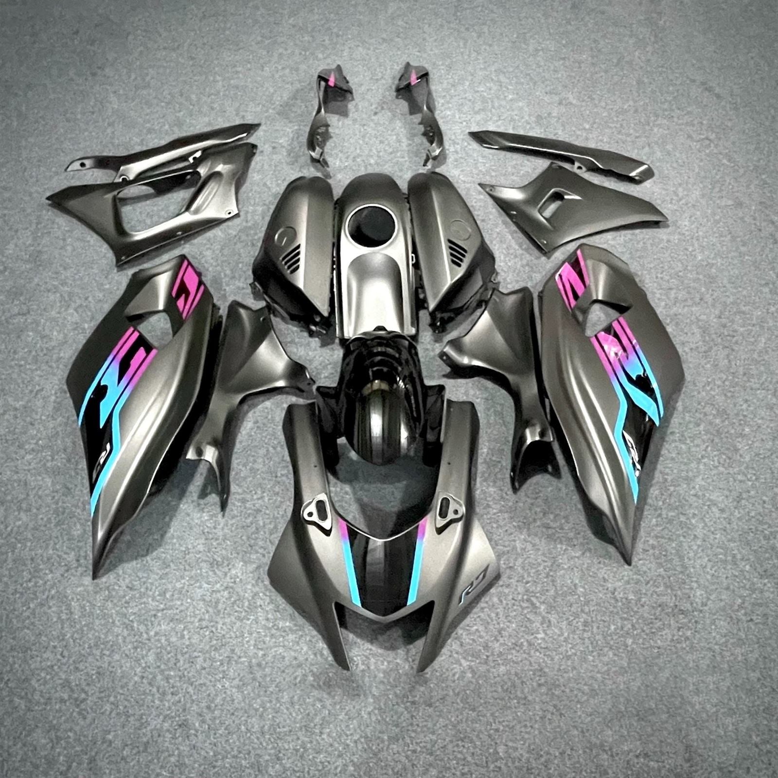 YAMAHA YZF R7 2021-2024 Fairing Kit - Silver & Pink