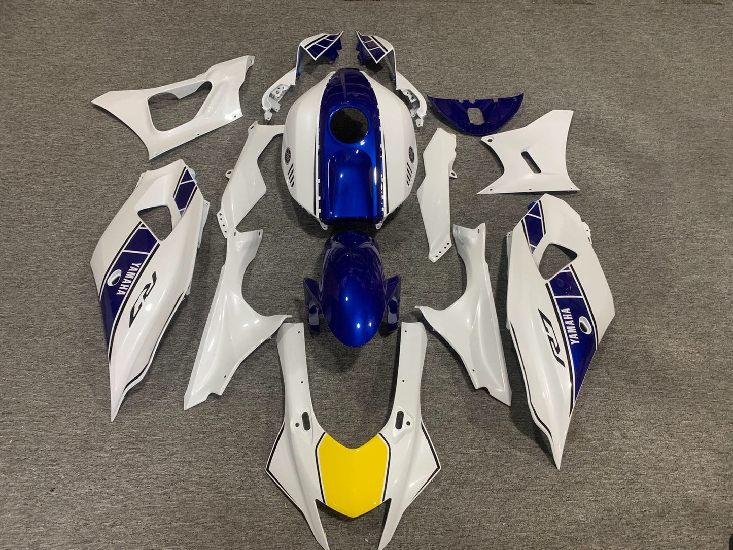 YAMAHA YZF R7 2021-2024 Fairing Kit - White Blue & Yellow Race